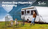 Dog Playpen Indoor Outdoor, 32" Height 8 Panels Fence with Anti-Rust Coating, Metal Heavy Portable Foldable Dog Pen for Large