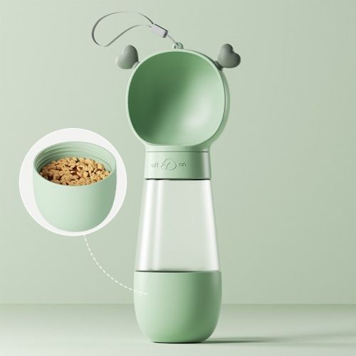 Portable Dog Water Bottle,2 In 1 Dog Water Bottle Dispenser With Food Container,Leak Proof Dog Travel Water Bottle For Walking