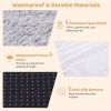 Washable Fluffy Human Dog Bed with Soft Blanket and Plump Pillow